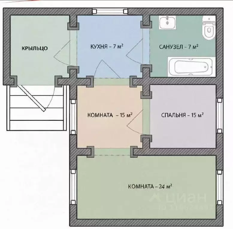 Дом в Воронежская область, Воронеж ул. Дружеская, 28 (68 м) - Фото 2