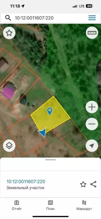 Участок в Карелия, Лахденпохья Полевая ул. (14.0 сот.) - Фото 1