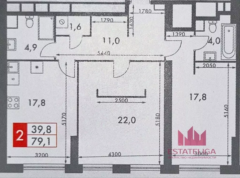 3-к кв. Москва ул. Академика Волгина, 2 (79.1 м) - Фото 1