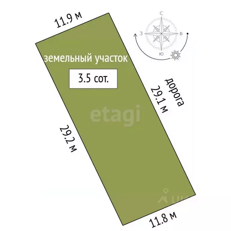 Участок в Марий Эл, Морки городское поселение, Морки пгт ул. ... - Фото 2