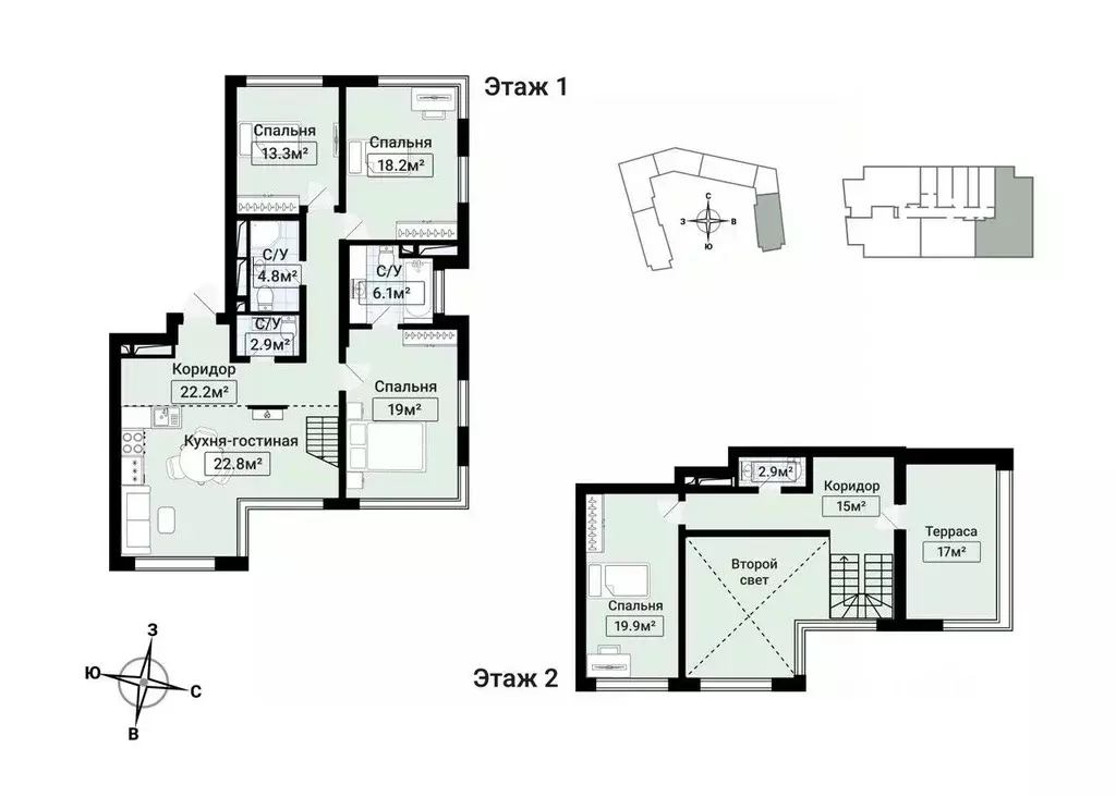 5-к кв. Москва ул. Василия Ланового, 3 (152.1 м) - Фото 2