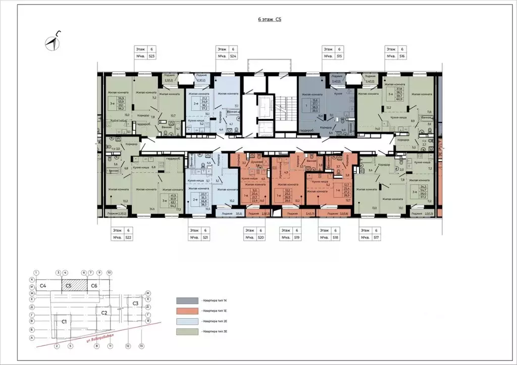3-к кв. Пермский край, д. Кондратово ул. Водопроводная, 5 (56.0 м) - Фото 2