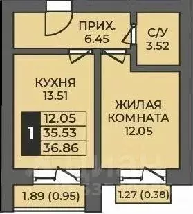 1-к кв. Оренбургская область, Оренбург Гранд Парк жилой комплекс ... - Фото 0