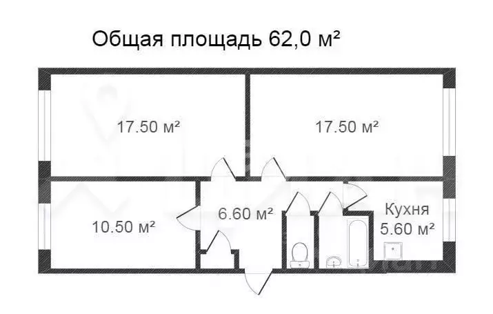 3-к кв. Кемеровская область, Междуреченск ул. Лазо, 48 (63.9 м) - Фото 1