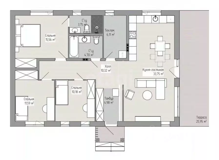 Дом в Свердловская область, Сысертский муниципальный округ, пос. ... - Фото 1