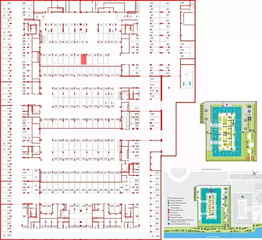 Гараж в Санкт-Петербург Петровский просп., 26к2 (18 м) - Фото 1