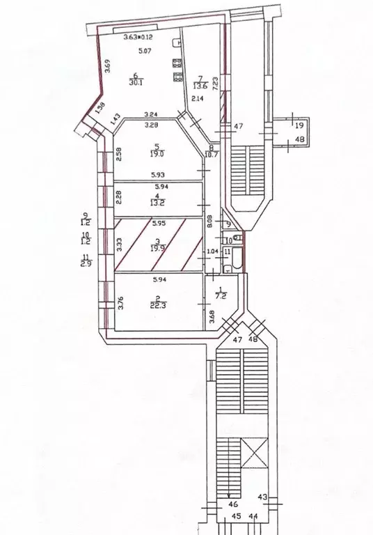 Квартира, 5 и более комнат, 141.3 м - Фото 1