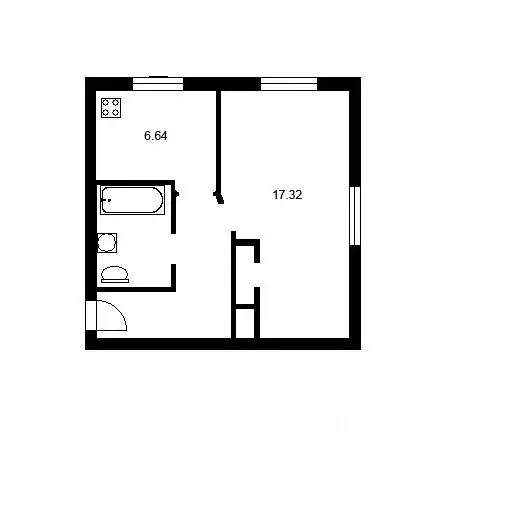 1-к кв. Санкт-Петербург ул. Федосеенко, 24 (34.0 м) - Фото 1