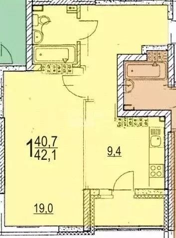 1-к кв. Свердловская область, Екатеринбург ул. Павла Шаманова, 48 ... - Фото 2