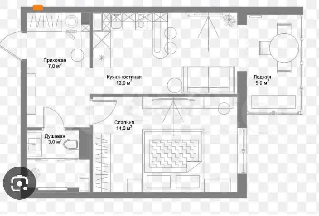 2-к. квартира, 40 м, 8/26 эт. - Фото 0