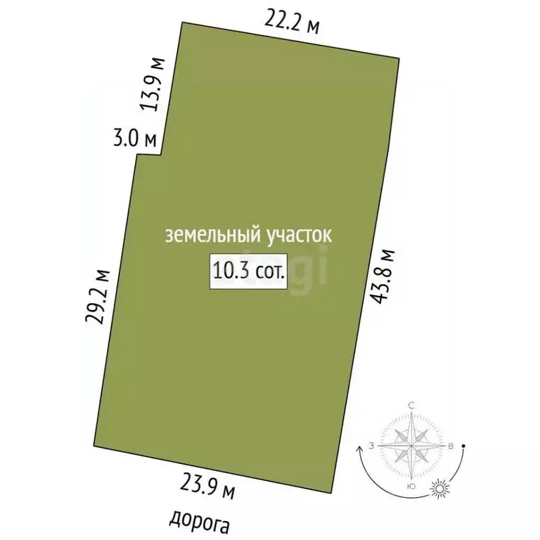 Участок в Костромская область, Шарья ул. Серова, 20 (10.3 сот.) - Фото 2