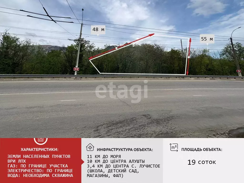 Участок в Крым, Алушта муниципальный округ, пос. Лаванда, Заречный мкр ... - Фото 1