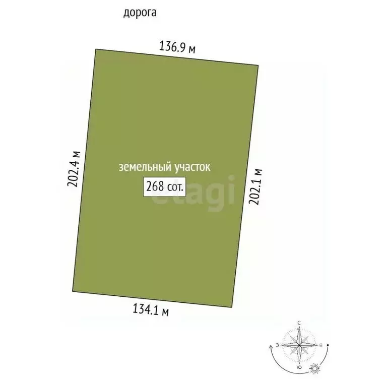 Участок, 268 сот., 0 - Фото 2