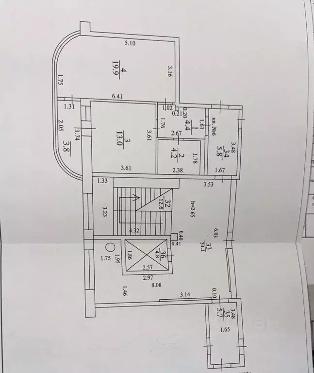 1-к кв. Краснодарский край, Анапа ул. Крылова, 17к6 (45.3 м) - Фото 2