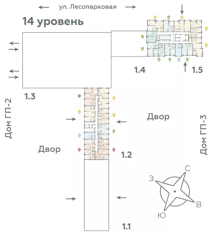 4-к кв. Тюменская область, Тюмень ул. Лесопарковая, 22 (70.1 м) - Фото 1