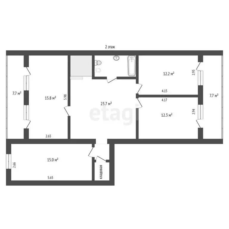 4-комнатная квартира: Кисловодск, улица Куйбышева, 77 (152 м) - Фото 1