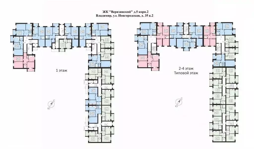 3-к кв. Владимирская область, Владимир ул. Новгородская, 35к2 (67.05 ... - Фото 1