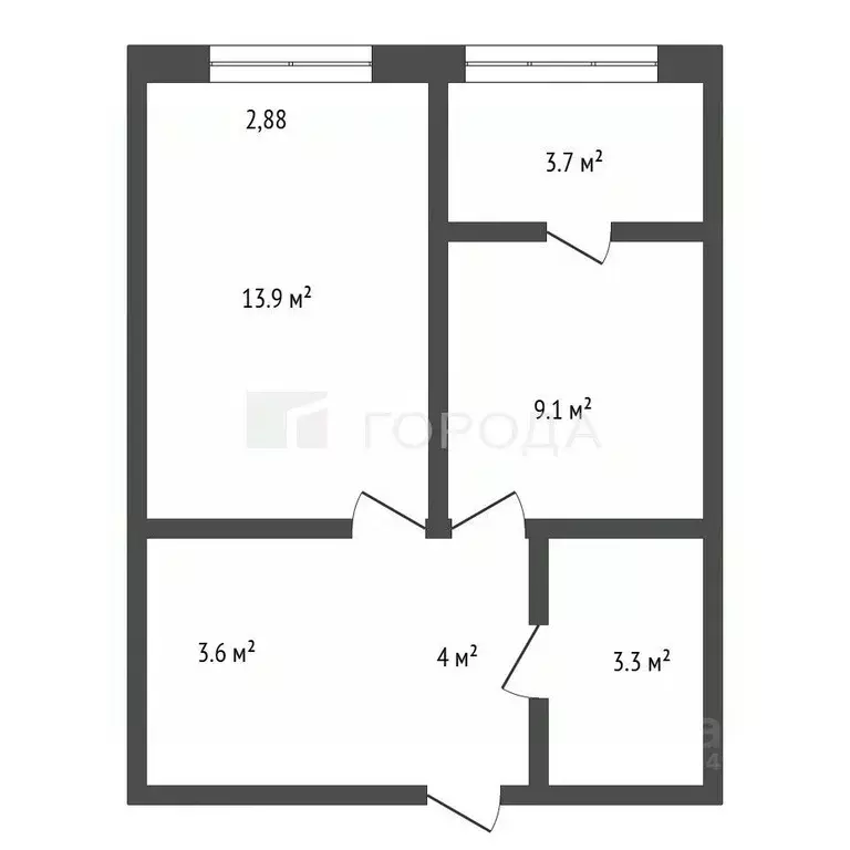 2-к кв. Алтайский край, Барнаул Партизанская ул., 199 (38.0 м) - Фото 2