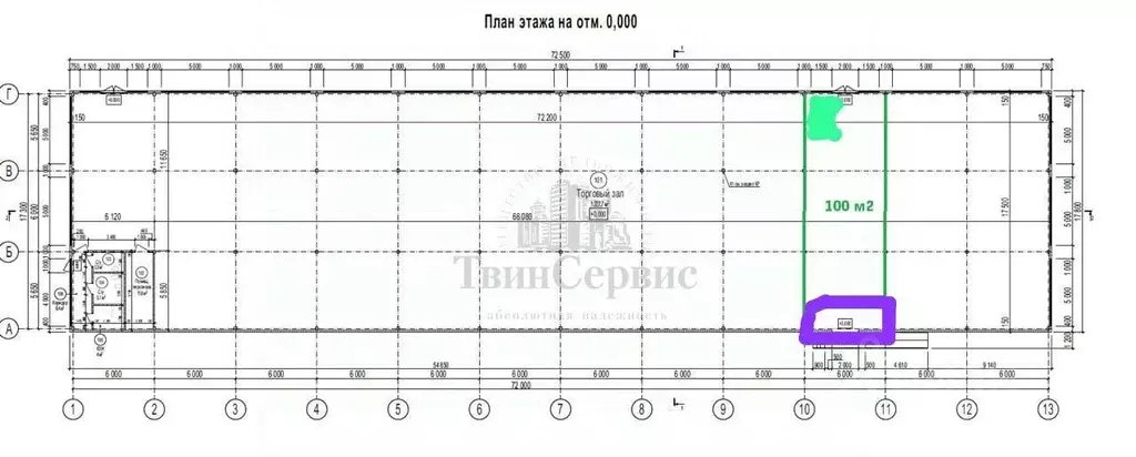 Торговая площадь в Тульская область, Тула городской округ, пос. ... - Фото 2