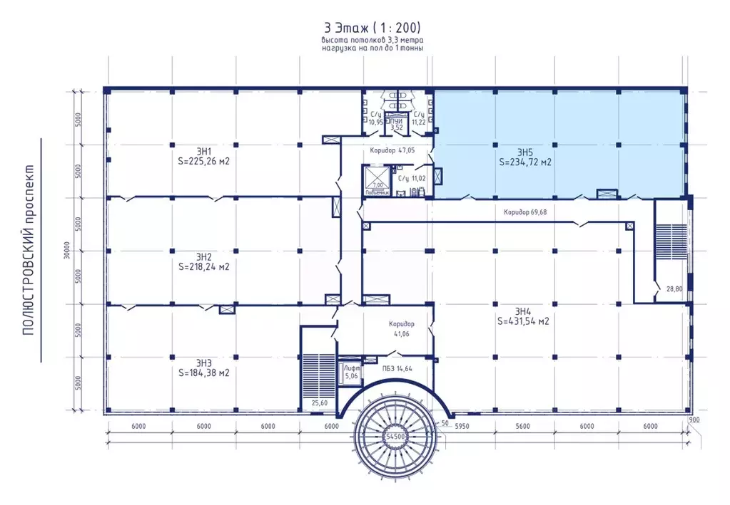 Офис в Санкт-Петербург Полюстровский просп., 60Р (235 м) - Фото 1