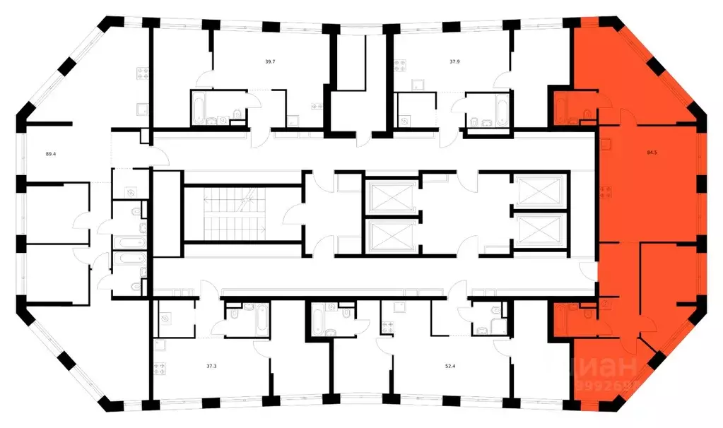 3-к кв. Москва ул. Маршала Прошлякова, 12к2с1 (84.5 м) - Фото 2