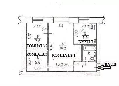 2-к кв. Омская область, Омск ул. Гуртьева, 11А (43.0 м) - Фото 0