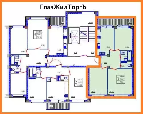 3-к кв. Псковская область, Псковский район, Завеличенская волость, д. ... - Фото 2