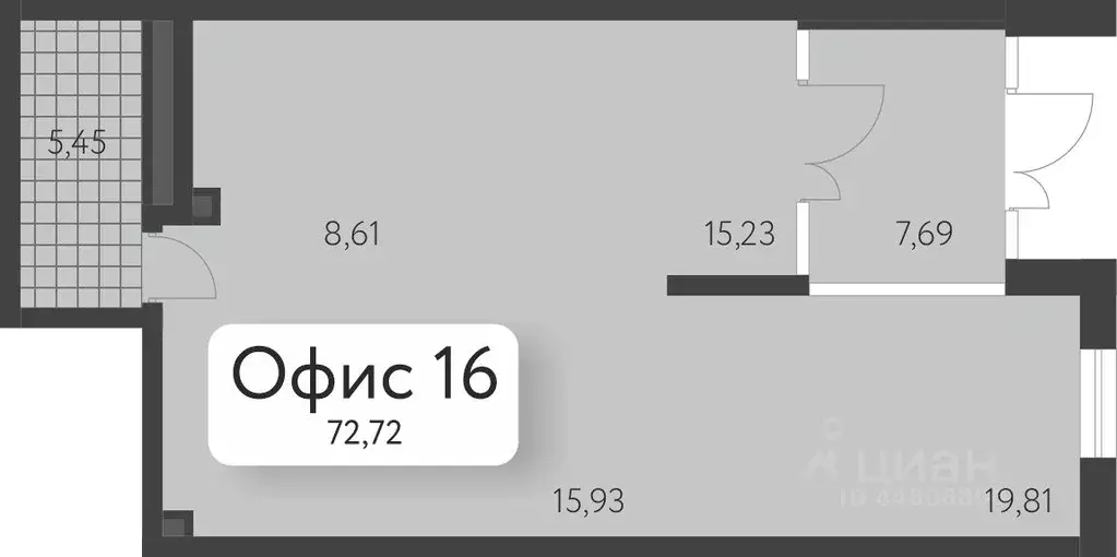 Офис в Свердловская область, Екатеринбург Академический мкр, 13-й ... - Фото 0