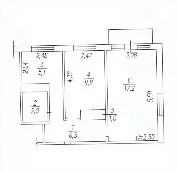 2-к кв. Кемеровская область, Междуреченск Коммунистический просп., 20 ... - Фото 1
