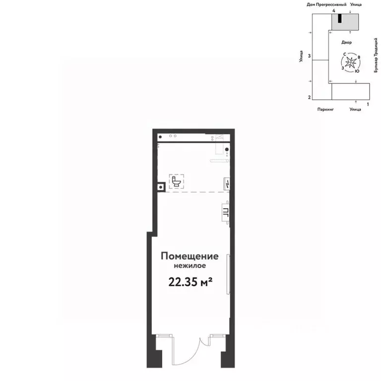 Торговая площадь в Тюменская область, Тюмень ул. Андрея Кореневского, ... - Фото 1