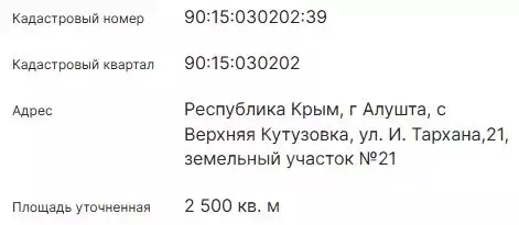 Участок в Крым, Алушта городской округ, с. Верхняя Кутузовка  (25.0 ... - Фото 1