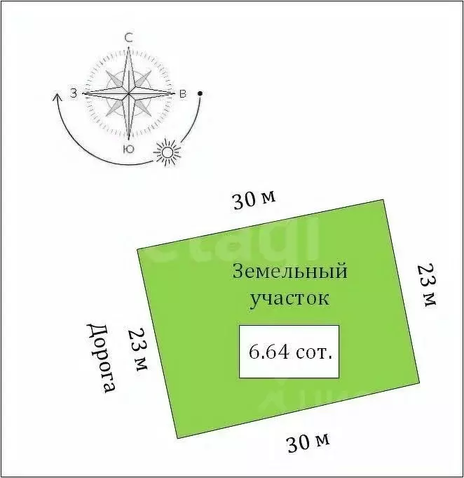 Участок в Крым, Судак муниципальный округ, с. Миндальное, Солнечная ... - Фото 2