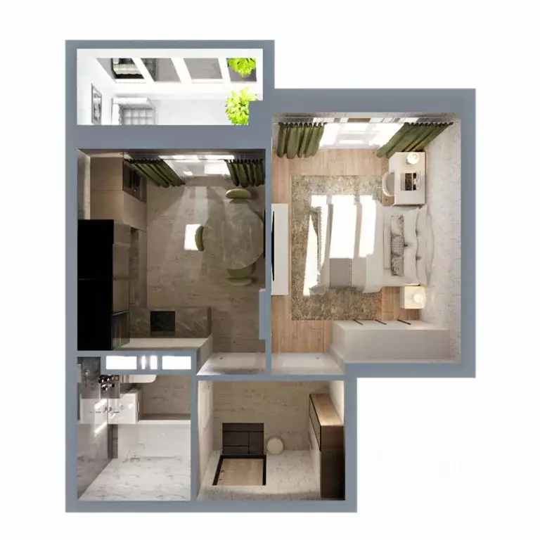 1-к кв. Владимирская область, Ковров Еловая ул., 82 (37.0 м) - Фото 0