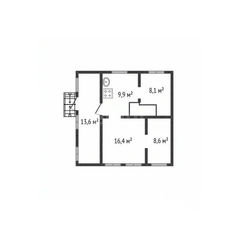 Дом в Белгородская область, Валуйки ул. Володарского, 101 (65 м) - Фото 2