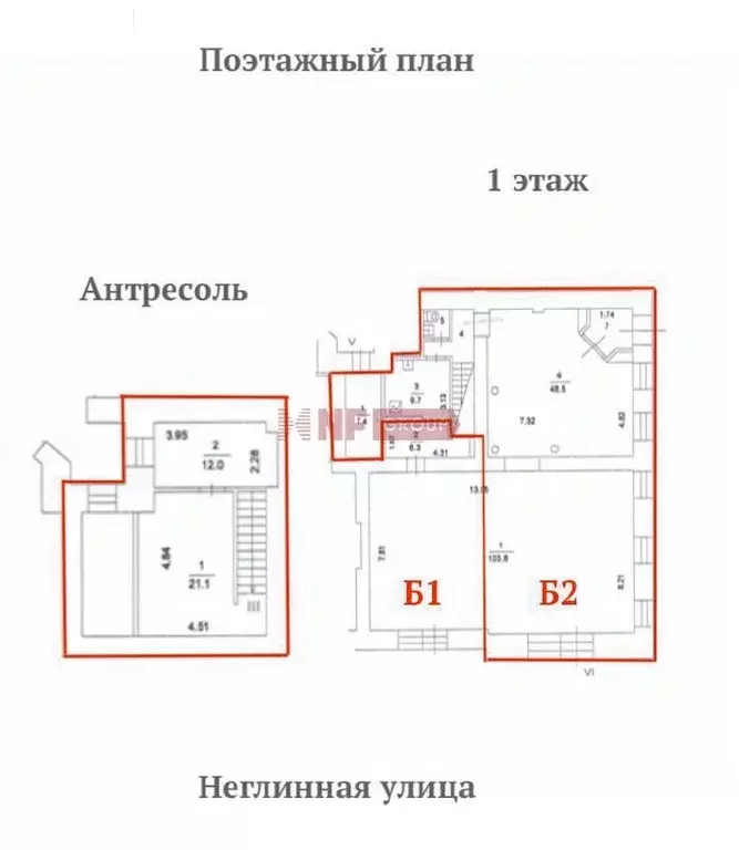 Торговая площадь в Москва Неглинная ул., 14С1а (157 м) - Фото 1