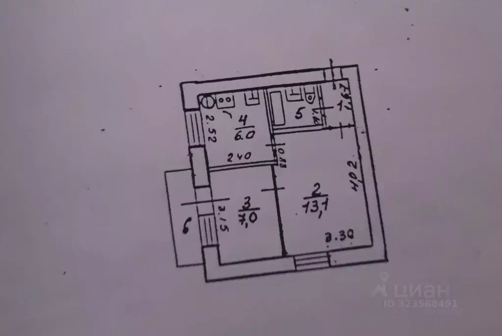 1-к кв. Воронежская область, Воронеж ул. Лидии Рябцевой, 47/3 (31.1 м) - Фото 1