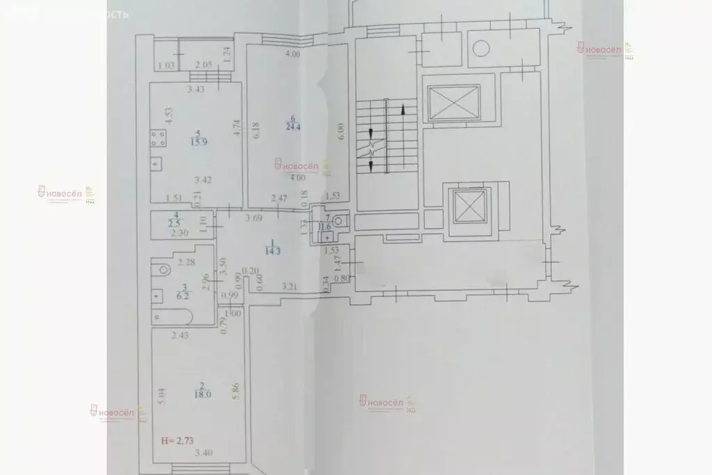 2-комнатная квартира: Екатеринбург, улица Блюхера, 41 (82.9 м) - Фото 0