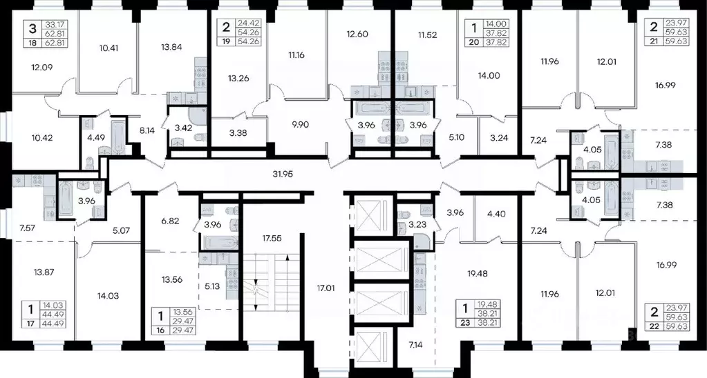 1-к кв. Приморский край, Владивосток ул. Тухачевского, 80 (44.49 м) - Фото 2