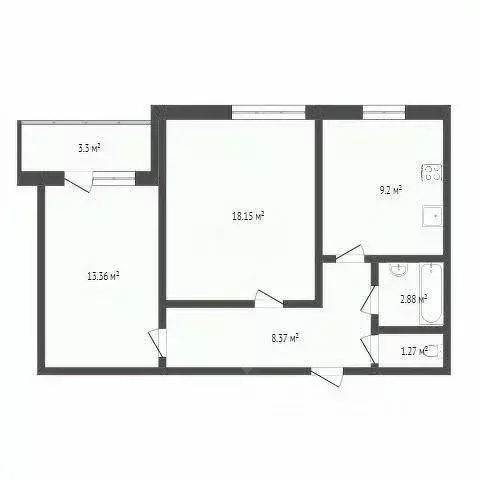 2-к кв. Воронежская область, Воронеж Острогожская ул., 170/2 (59.6 м) - Фото 0