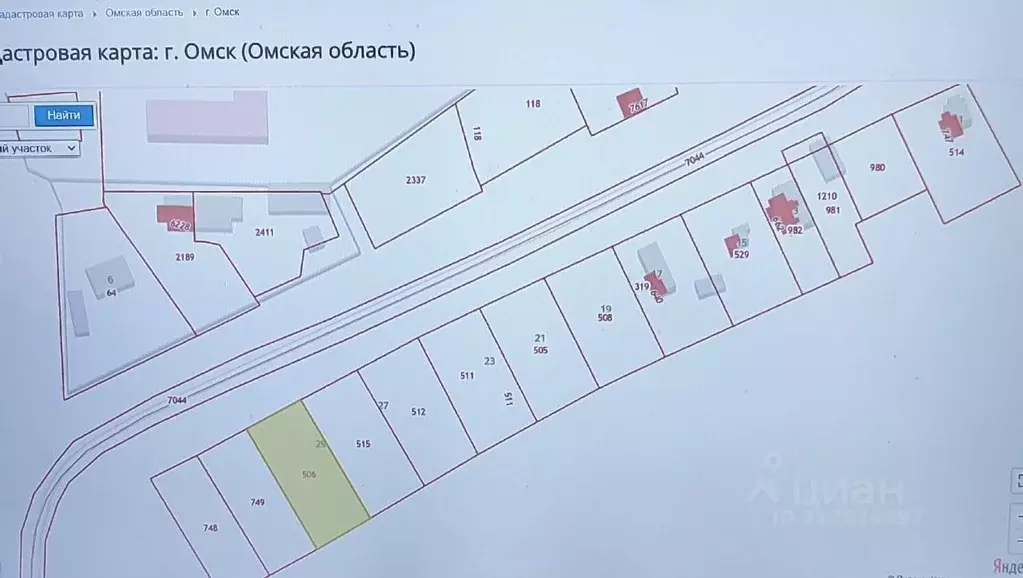 Участок в Омская область, Омский район, с. Лузино Дачная ул., 29 (15.0 ... - Фото 1
