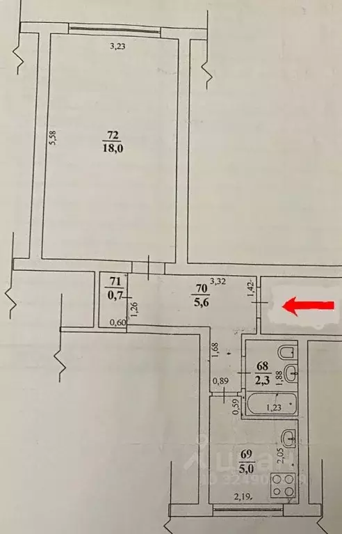 1-к кв. Самарская область, Новокуйбышевск ул. Буденного, 10 (31.6 м) - Фото 2