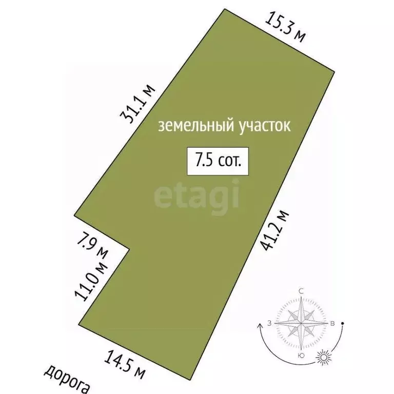 Участок в Тюменская область, Нижнетавдинский район, Царицыно СНТ  ... - Фото 1