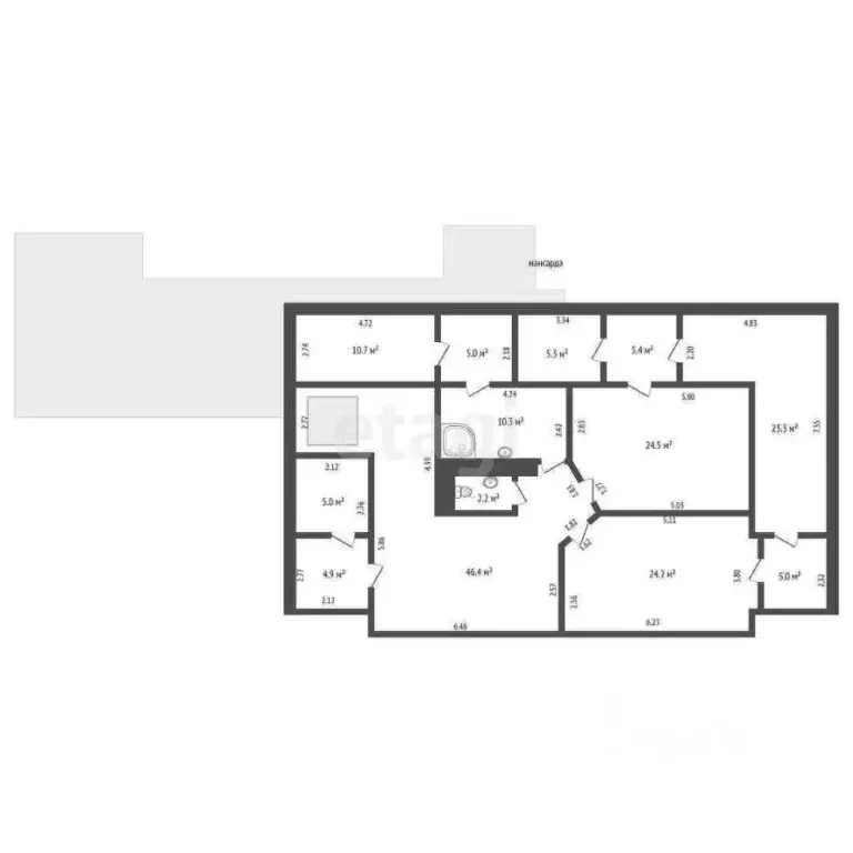 4-к кв. Крым, Ялта ул. Свердлова, 48Ак6 (253.0 м) - Фото 2
