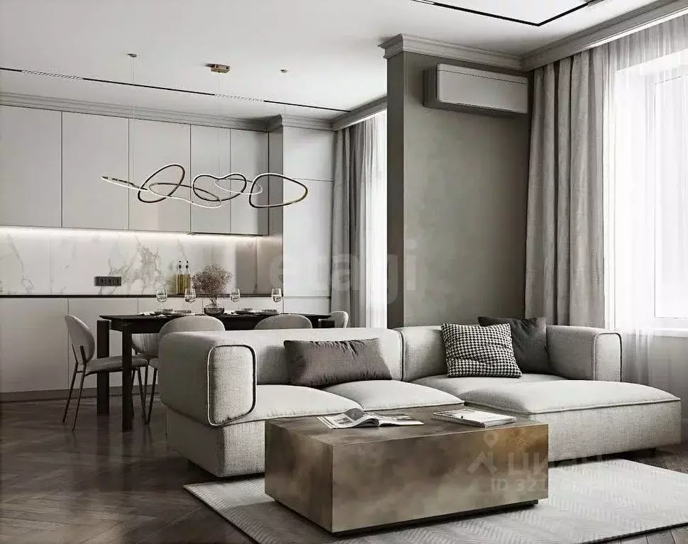 4-к кв. Ростовская область, Ростов-на-Дону ул. Мечникова, 110с2 (100.9 ... - Фото 1