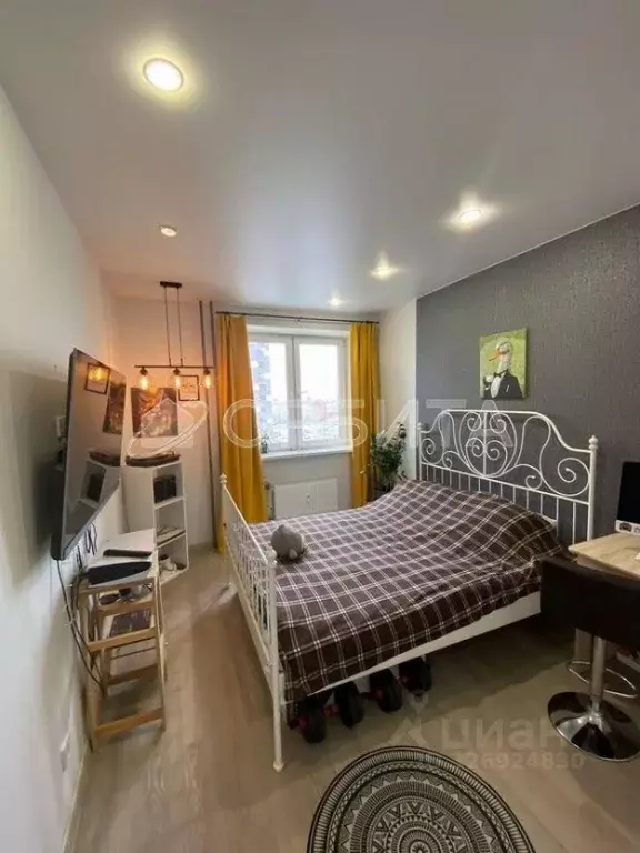 1-к кв. Тюменская область, Тюмень ул. Раушана Абдуллина, 2к1 (34.1 м) - Фото 0