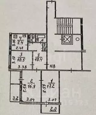 3-к кв. Псковская область, Псков ул. Алексея Алехина, 24 (66.8 м) - Фото 1