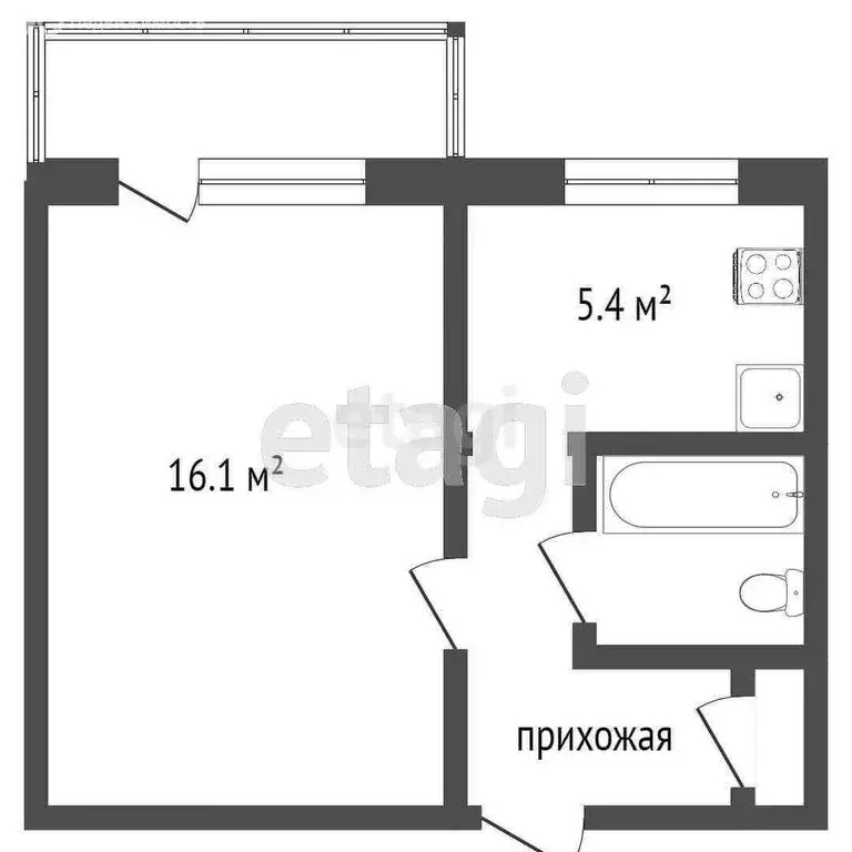 1-комнатная квартира: Ирбит, улица Стекольщиков, 1 (27.8 м) - Фото 0