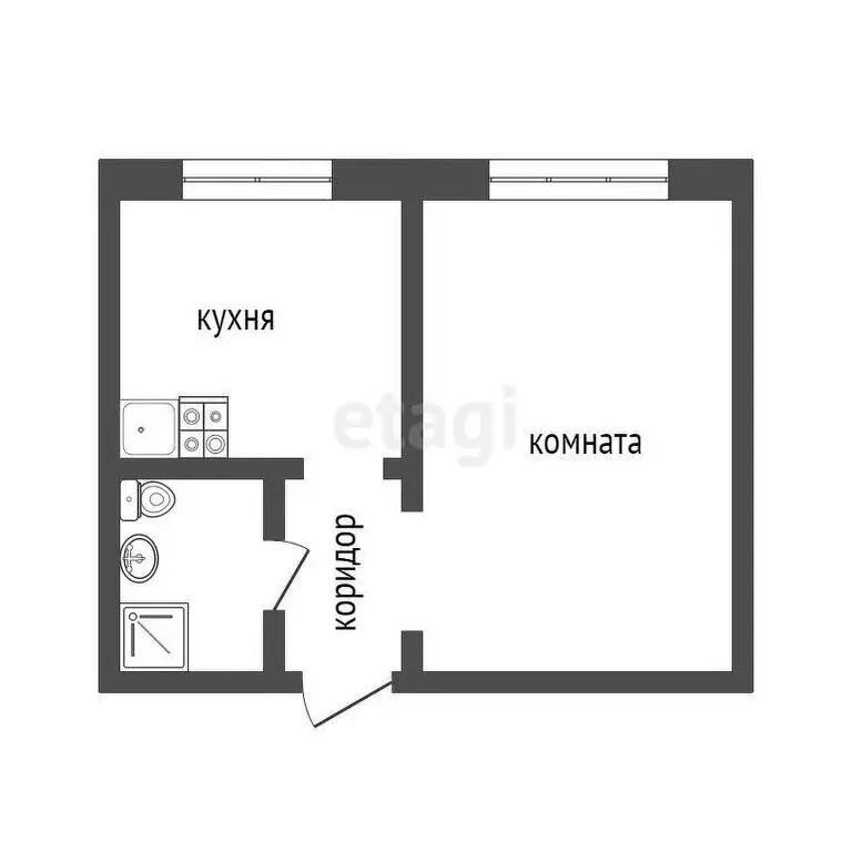 1-комнатная квартира: Сочи, микрорайон Бытха, улица Бытха, 48/4 (30.7 ... - Фото 0