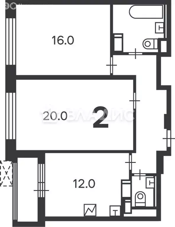 2-комнатная квартира: Москва, 2-я улица Марьиной Рощи, 3 (63.5 м) - Фото 1