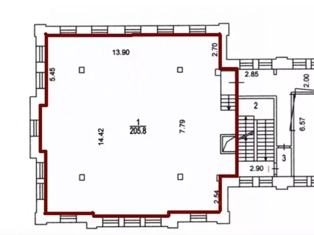 Офис в Москва пер. Нижний Сусальный, 5с4 (206 м) - Фото 1